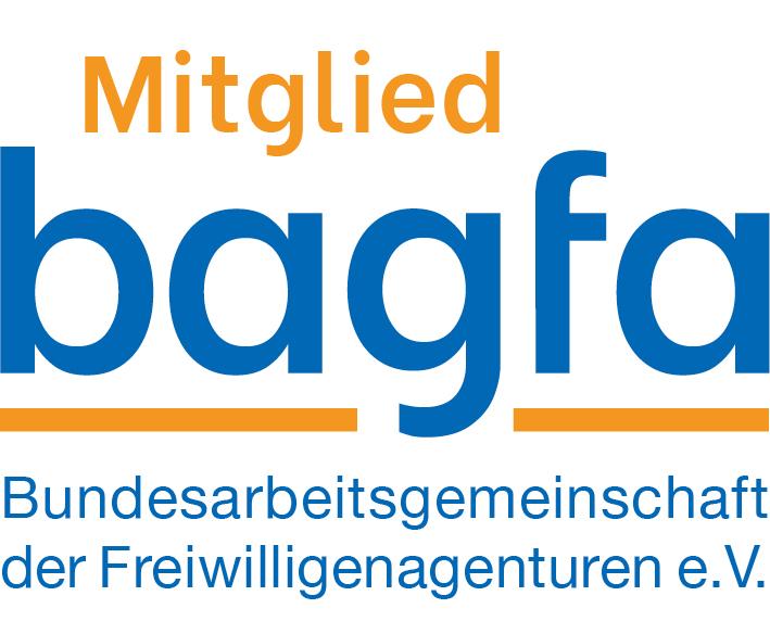 Worbildmarke für Mitglieder der Bundesarbeitsgemeinschaft der Freiwilligenagenturen e.V.. © Bundesarbeitsgemeinschaft der Freiwilligenagenturen e. V.