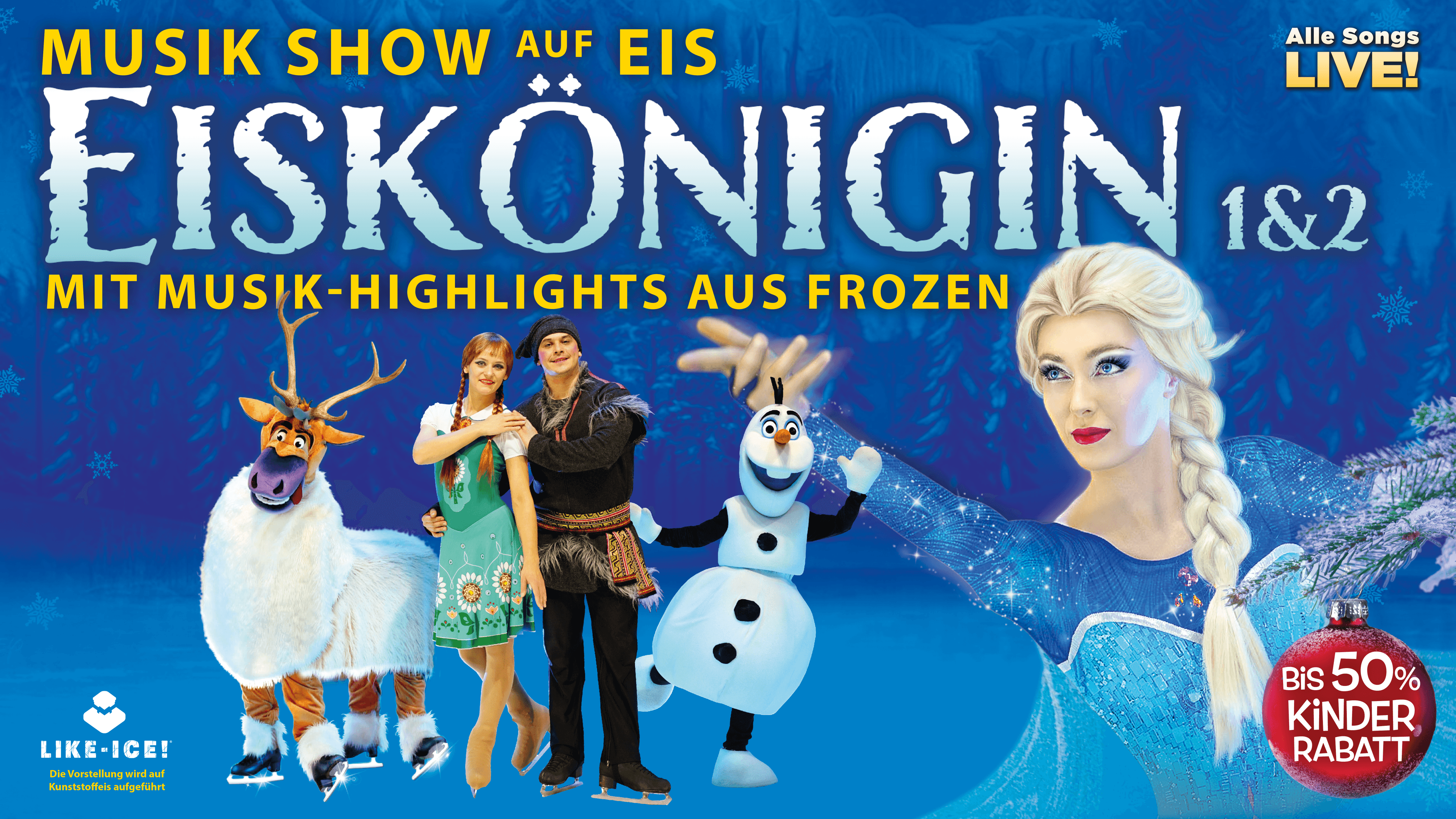 Eiskönigin 1&2 – Musikshow auf Eis