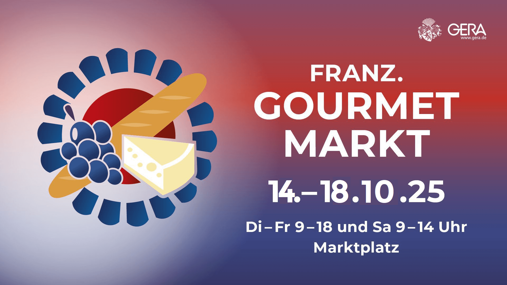 Französischer Gourmetmarkt. © Stadt Gera