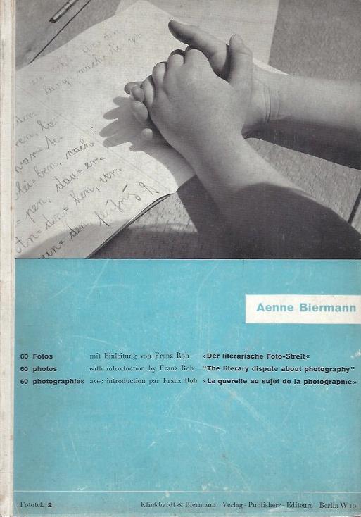 Aenne Biermann. 60 Fotos, 1930, Cover. © Museum für Angewandte Kunst