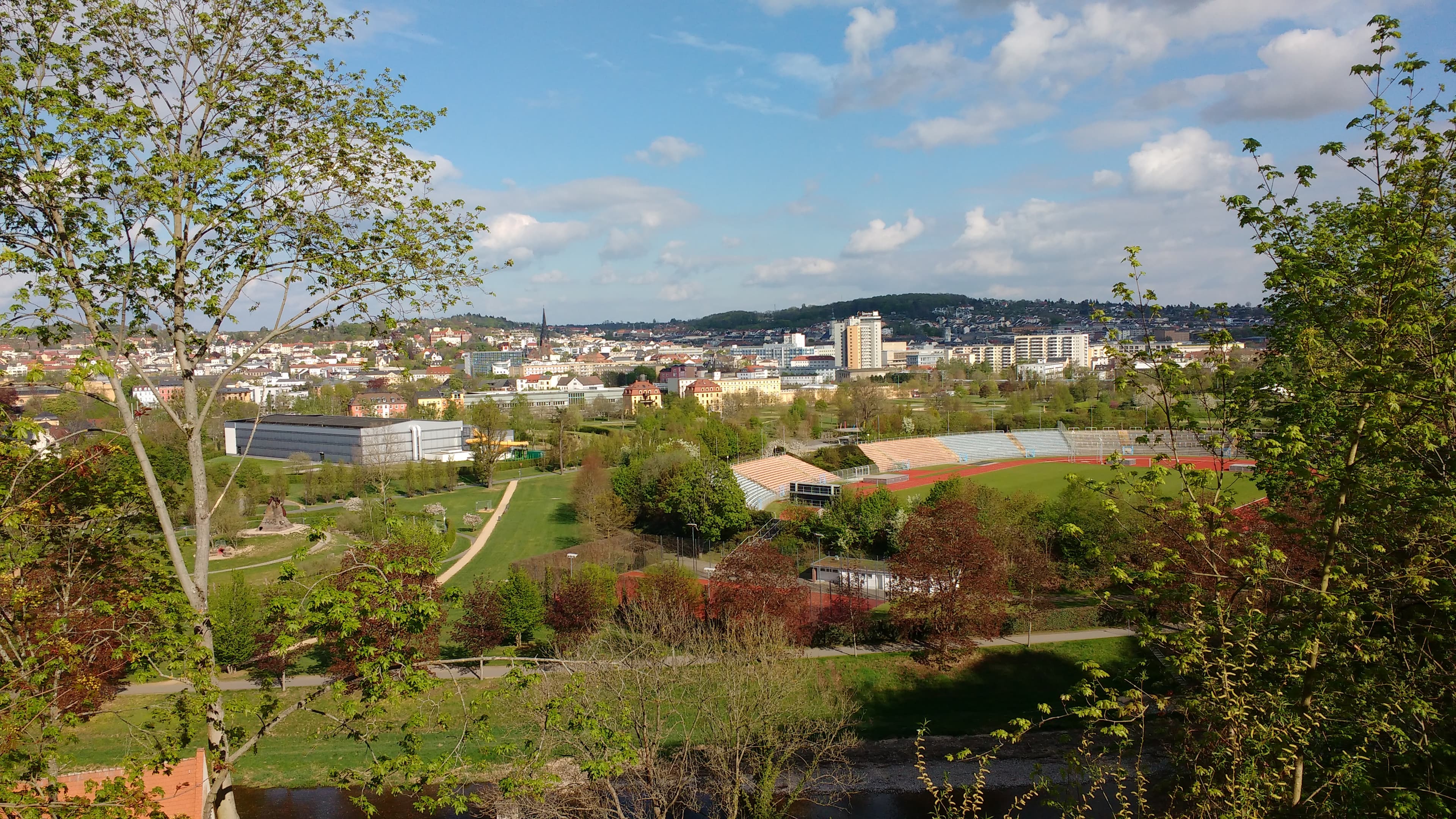 Blick auf Gera von Schloss Osterstein.. © Andrea Geithner