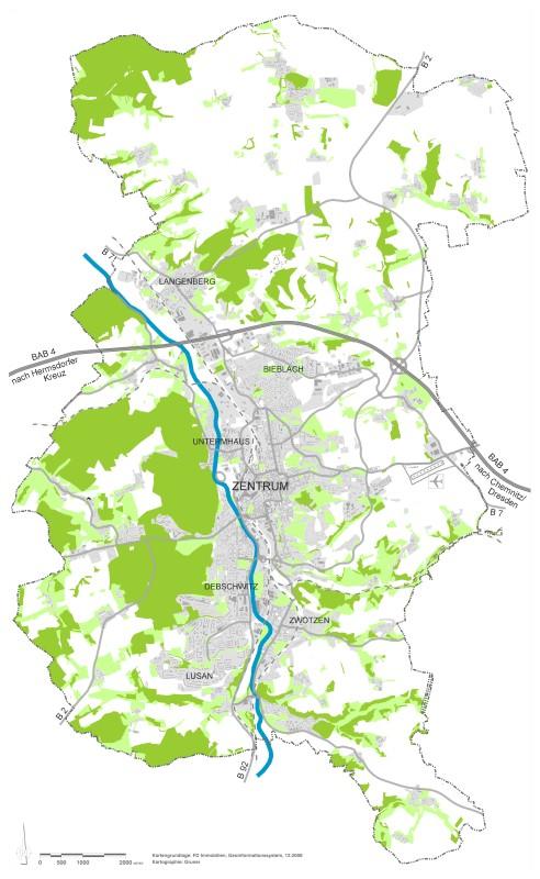 Übersicht der Stadt Gera. © Stadt Gera