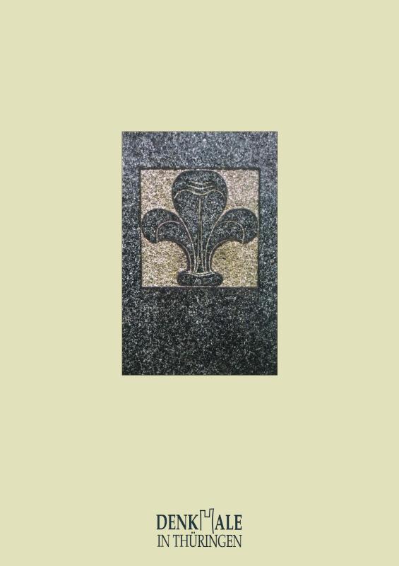 Rückseite der Publikation mit einem Ornament des Grabmals der Familie Walther/Dix . © Stadt Gera