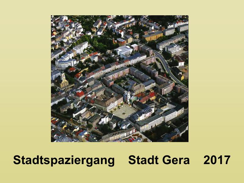 Luftaufnahme vom Stadtzentrum Gera. © Stadt Gera