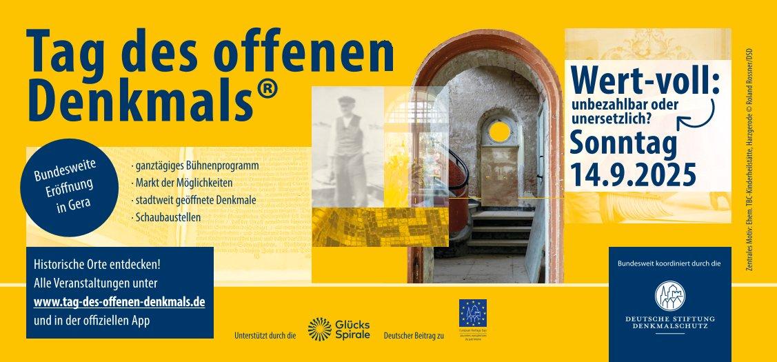 Sonderanzeige zum Tag des offenen Denkmals. © Stadt Gera