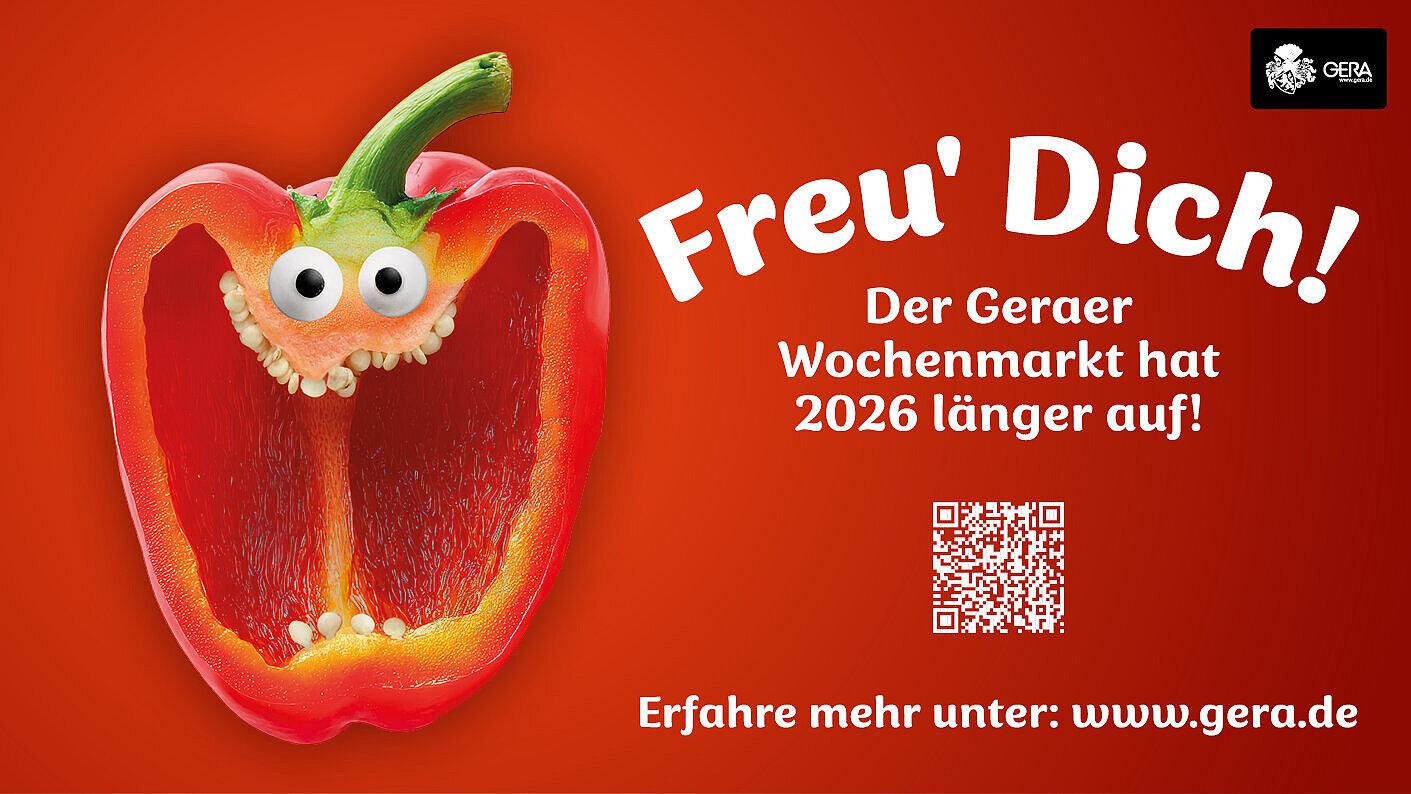 Wochenmarkt. © Stadt Gera