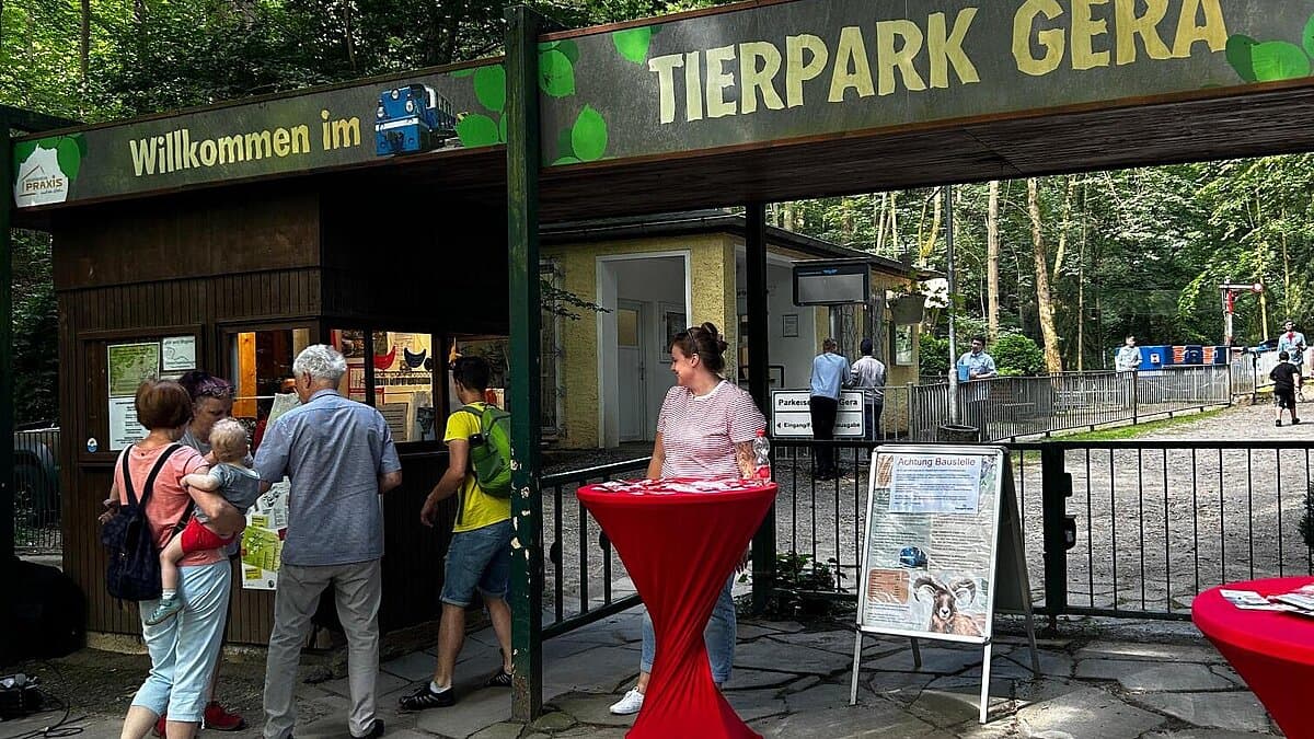 Eingang Tierpark Gera. © Stadt Gera