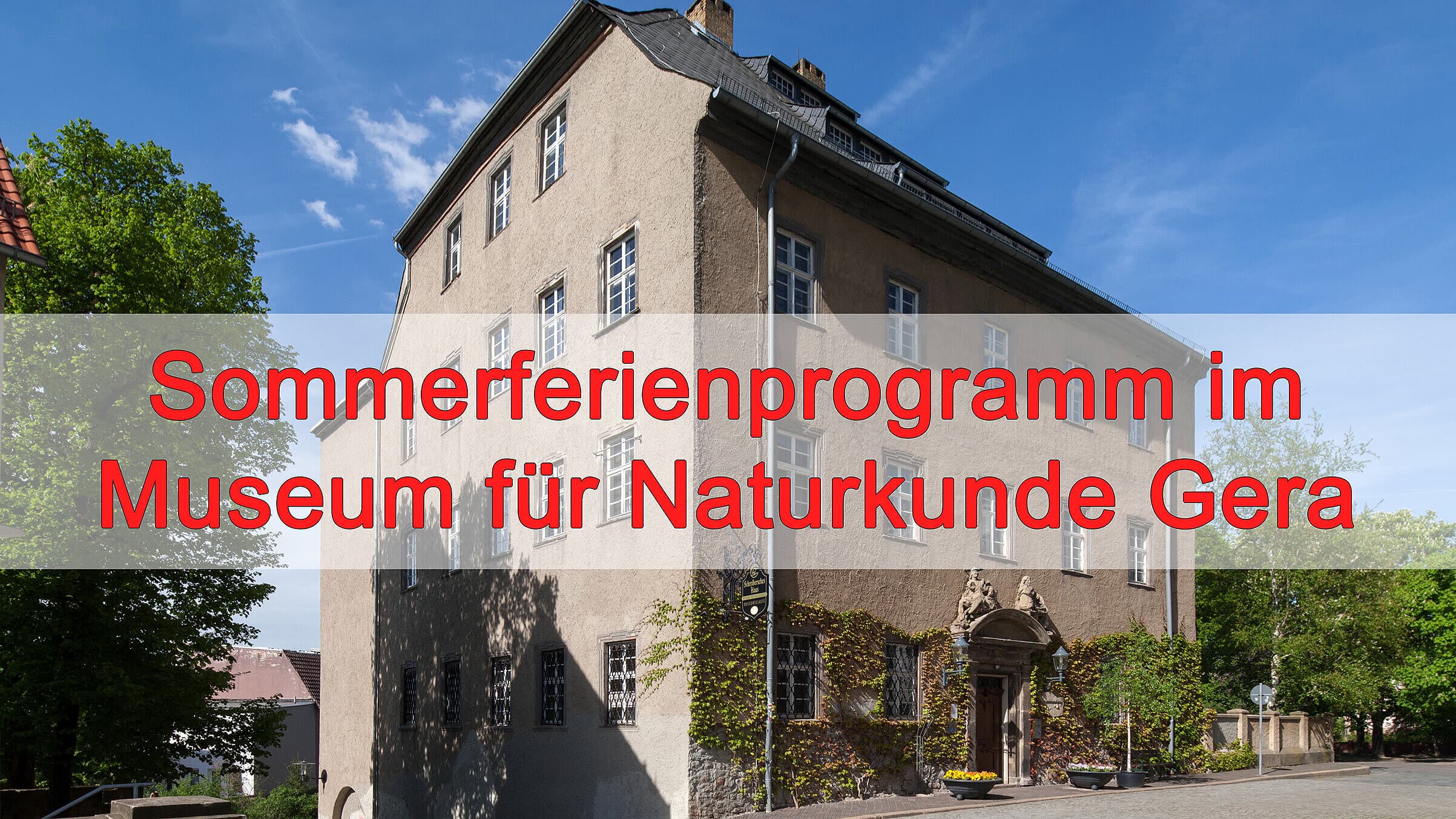 Sommerferienprogramm im Museum für Naturkunde Gera. © ARTwork-stewe