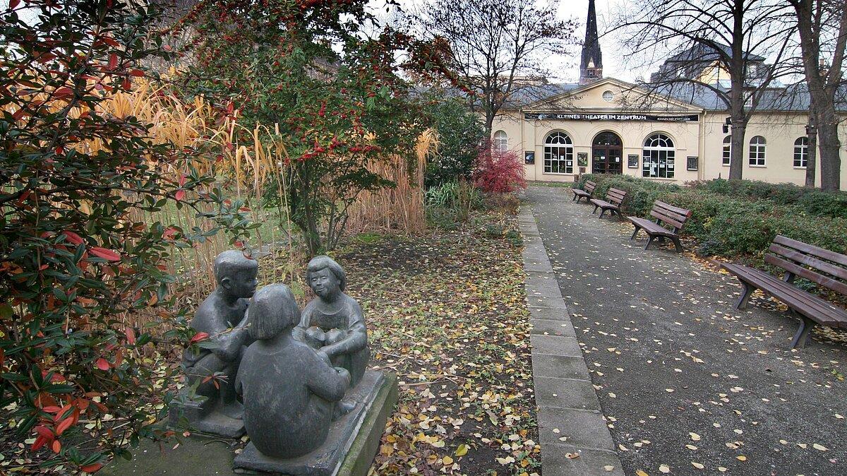 Bild der Grünanlage des Gustav Henning Platz. © Stadt Gera