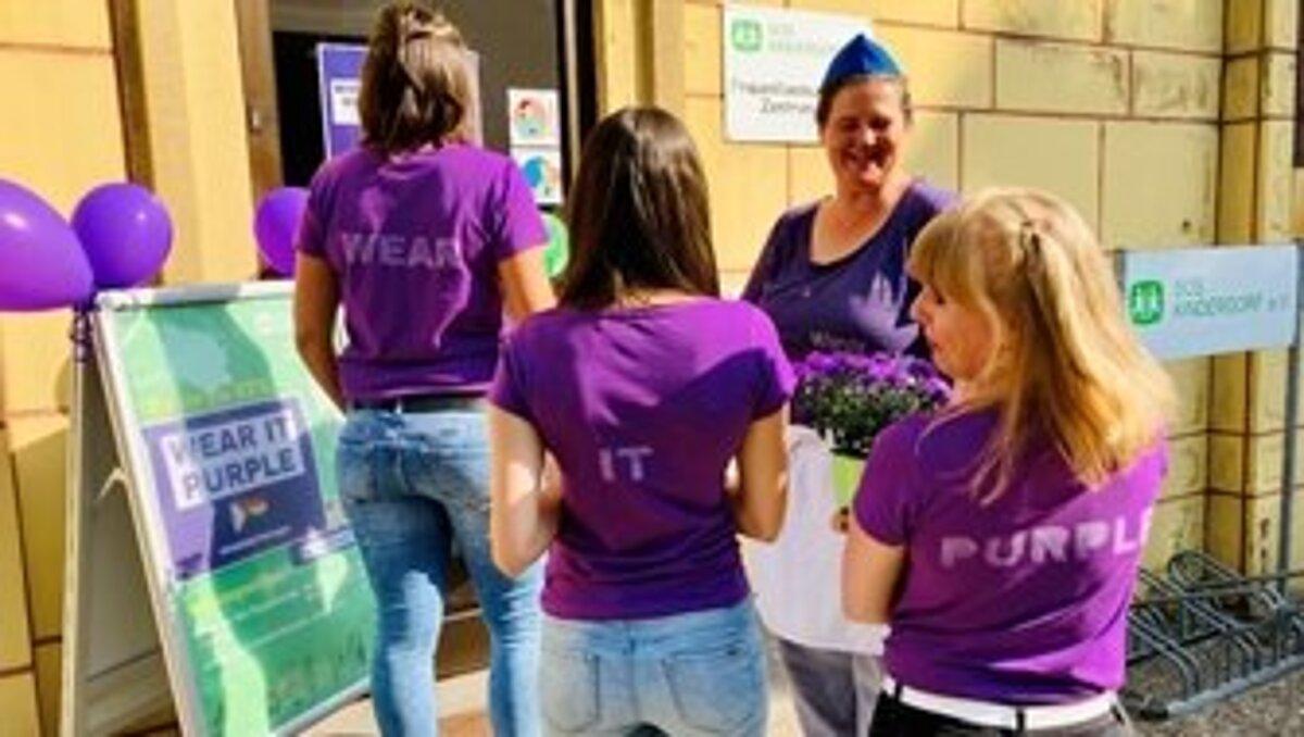 "Wear it Purple - Day" in Gera. © Stadt Gera