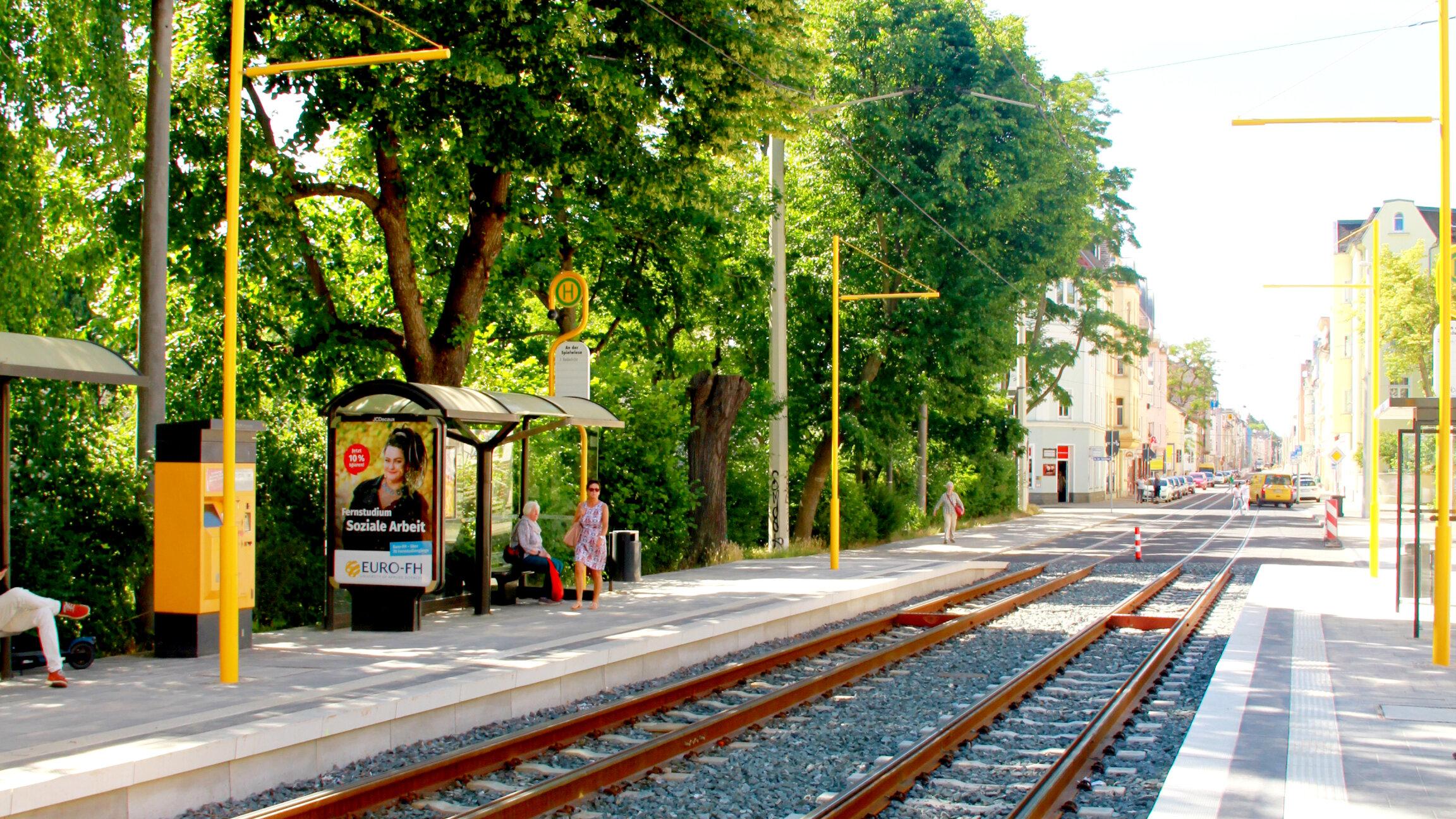 Haltestelle "Oststraße". © Stadt Gera