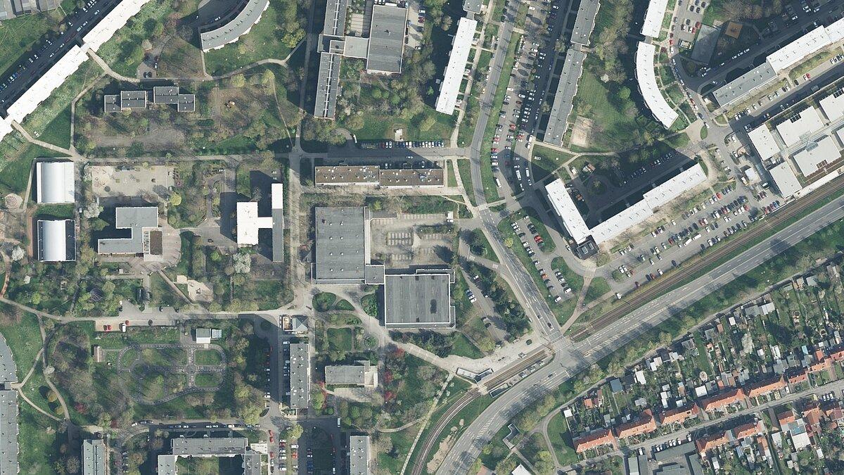 Der Ausschnitt einer Karte als Luftaufnahme. © Stadt Gera