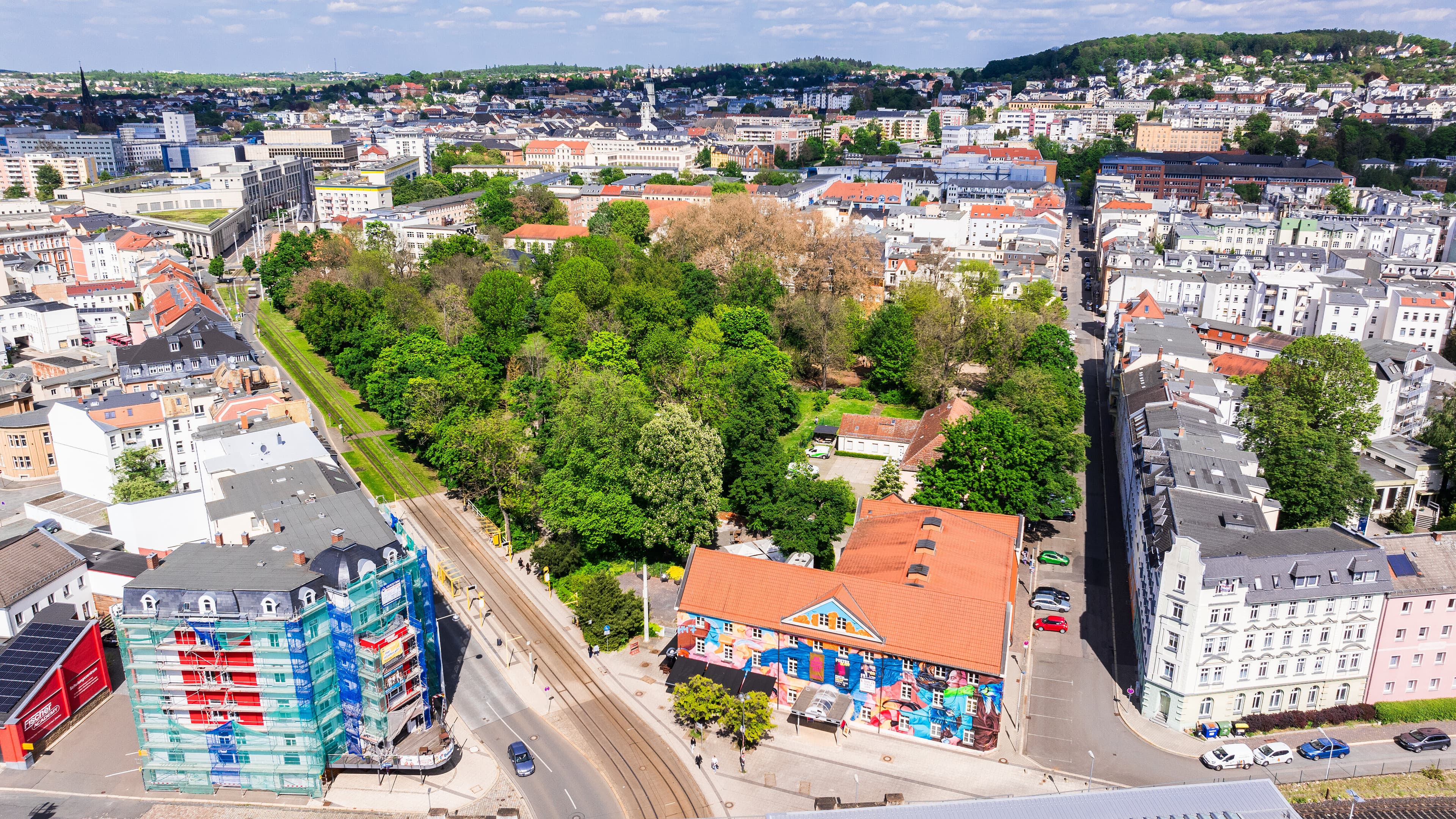 park der Jugend von Oben. © Stadt Gera
