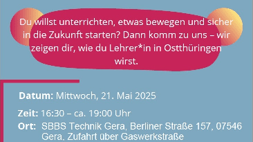 . © Staatliches Schulamt Ostthüringen, 2025