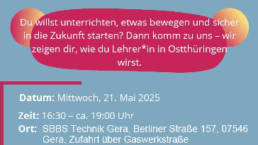 . © Staatliches Schulamt Ostthüringen, 2025