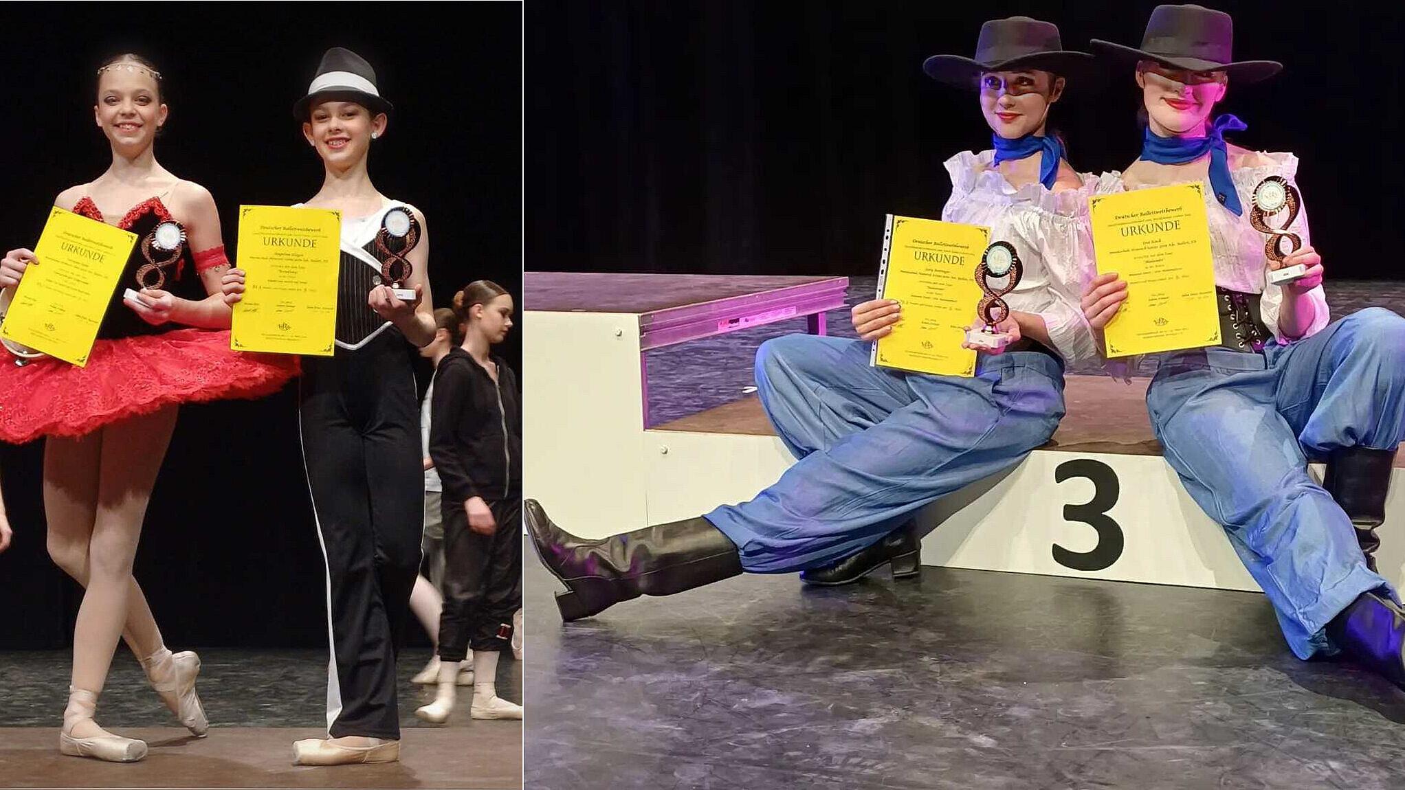 Gruppenbild mit Ballettschülern. © Stadt Gera / Verein "Kinder bewegen e.V."