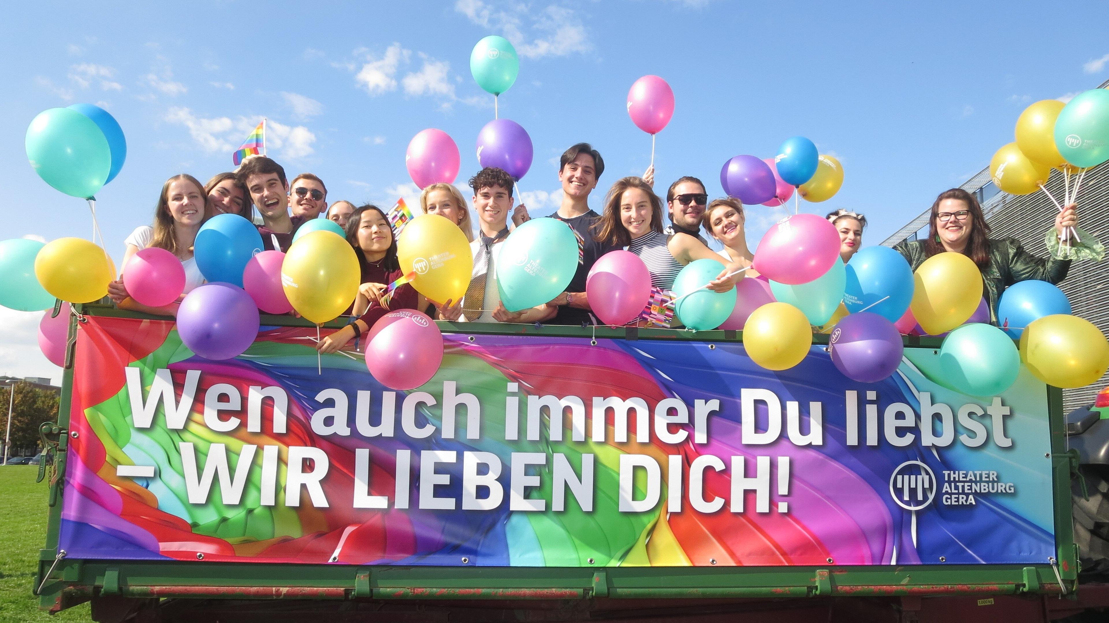 Ein Wagen des Christopher Street Day 2022. © Stadt Gera