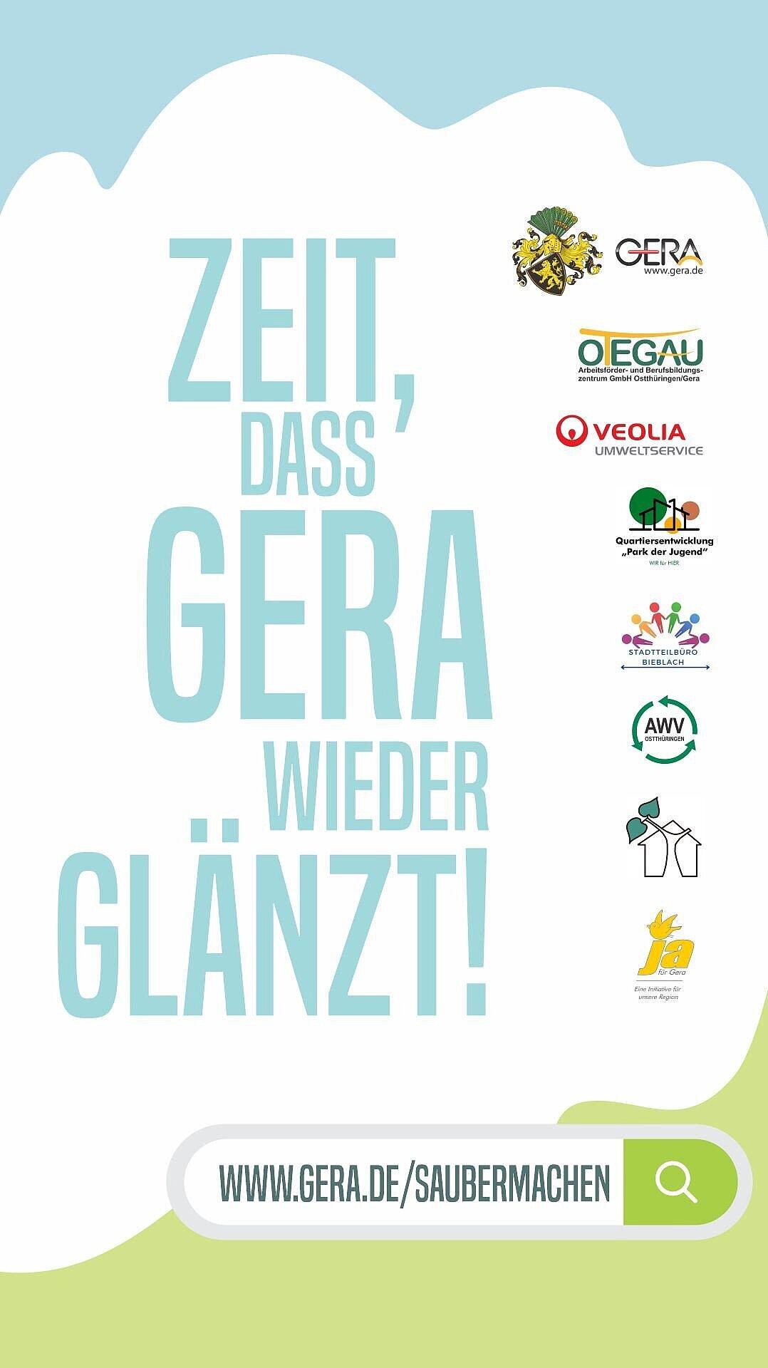 Zeit das Gera wieder glänzt!. © Stadt Gera