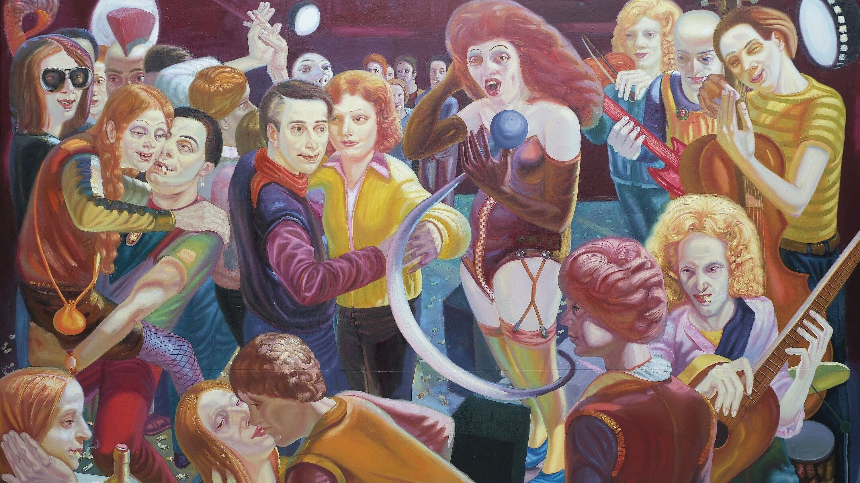 Thomas Holle (*1954), Disco, 1986, Öl auf Leinwand. © VG Bild-Kunst Bonn 2026