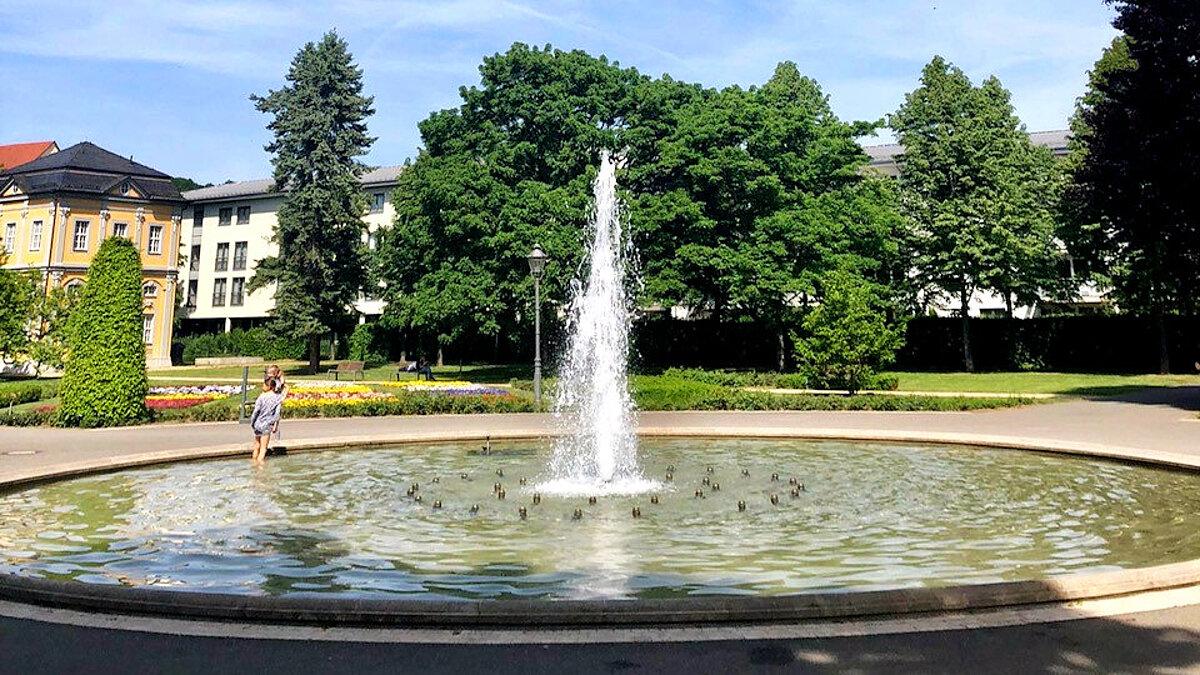 Springbrunnen im Küchengarten. © Stadt Gera
