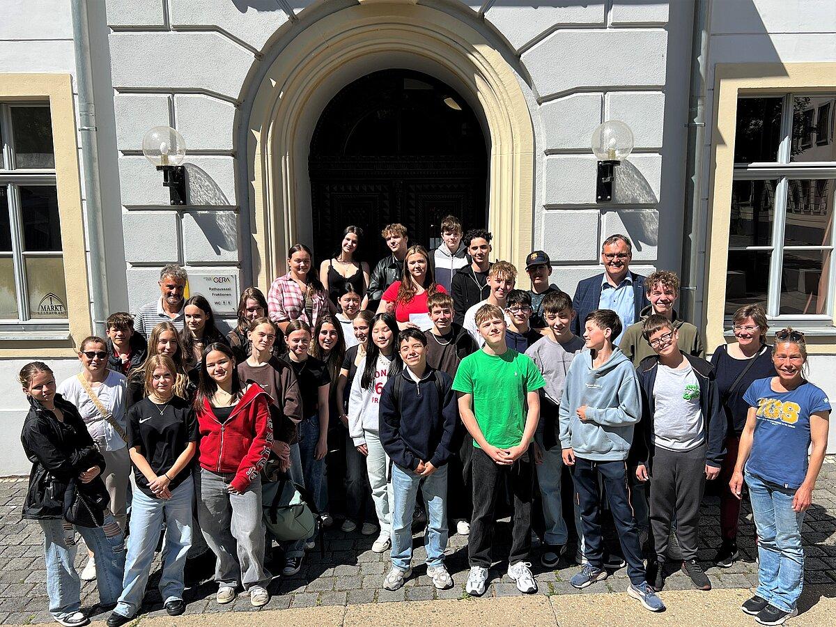 Schüleraustauschgruppe. © Stadt Gera