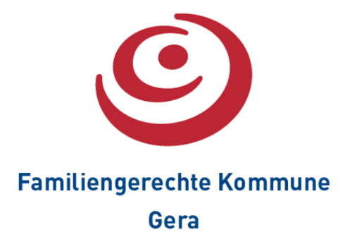 Logo der Familiengerechten Kommune Gera.