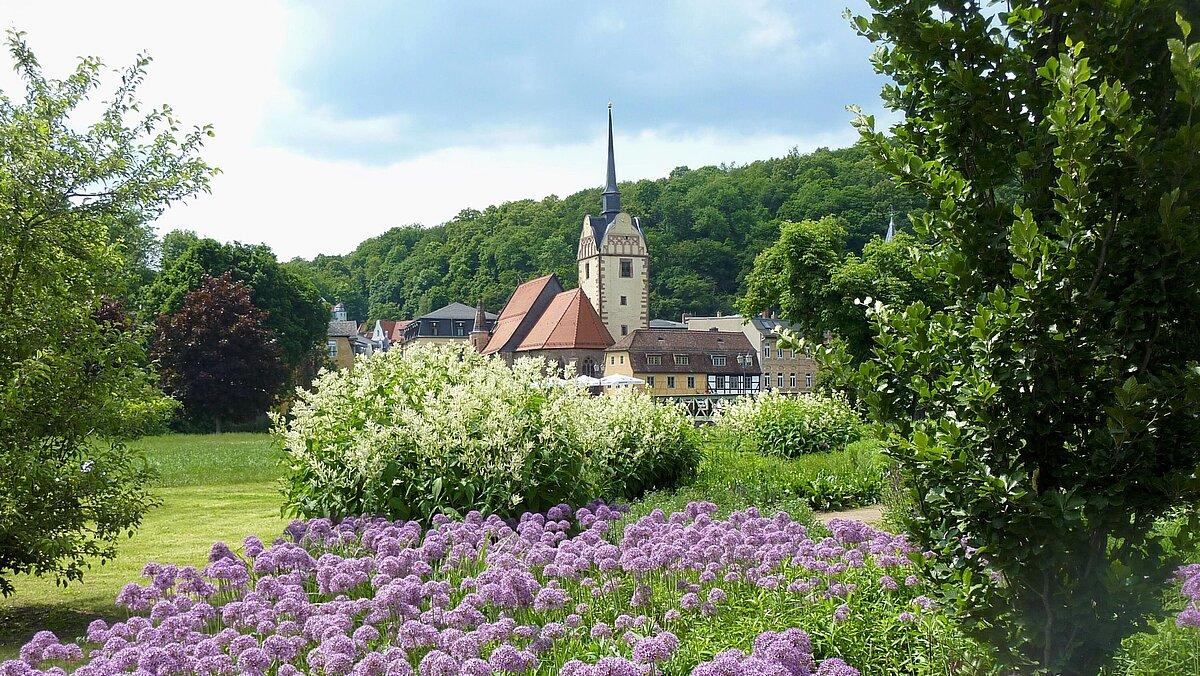 Blick zur Marienkirche in Untermhaus. © Sigrid Schädlich