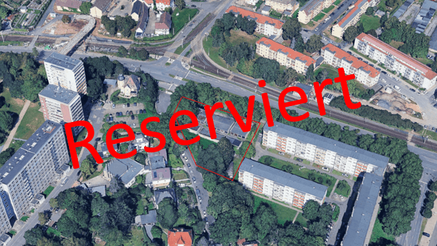Luftbild mit Reservierungsvermerk. © SV Gera