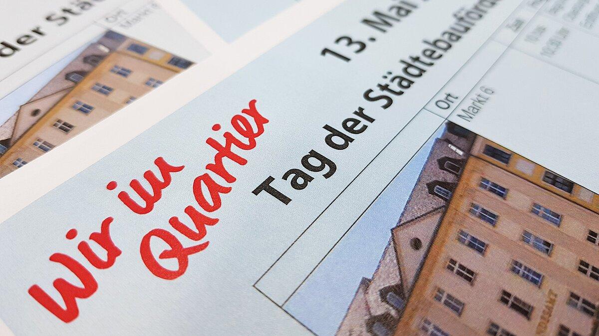 Das Programm zum Tag der Städtebauförderung. © Stadt Gera