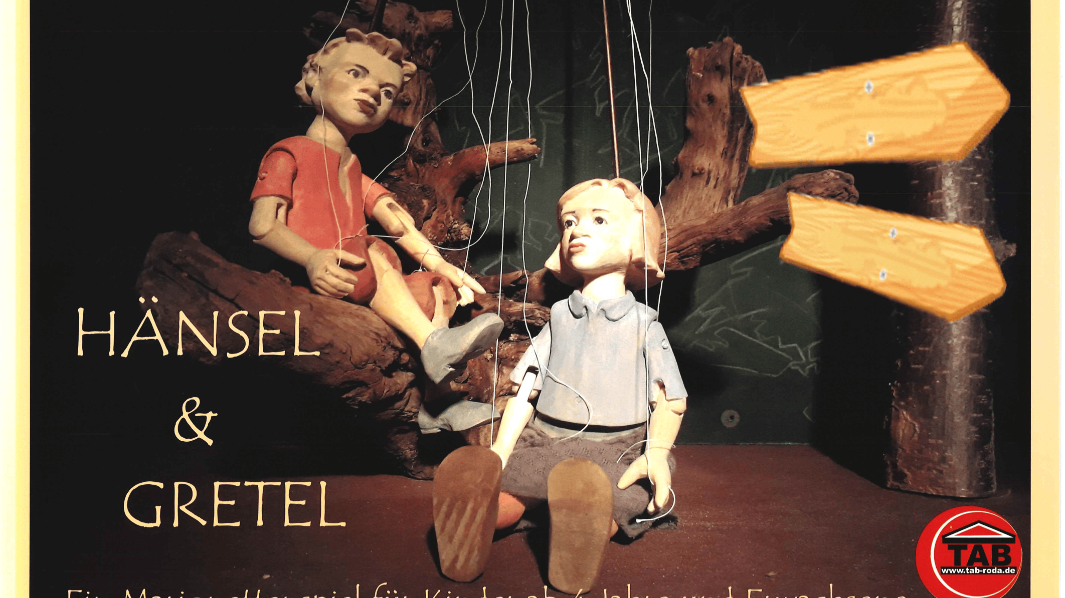 Hänsel und Gretel: ein Marionettenspiel für Kinder ab 4 Jahren. © TAB Figurentheater