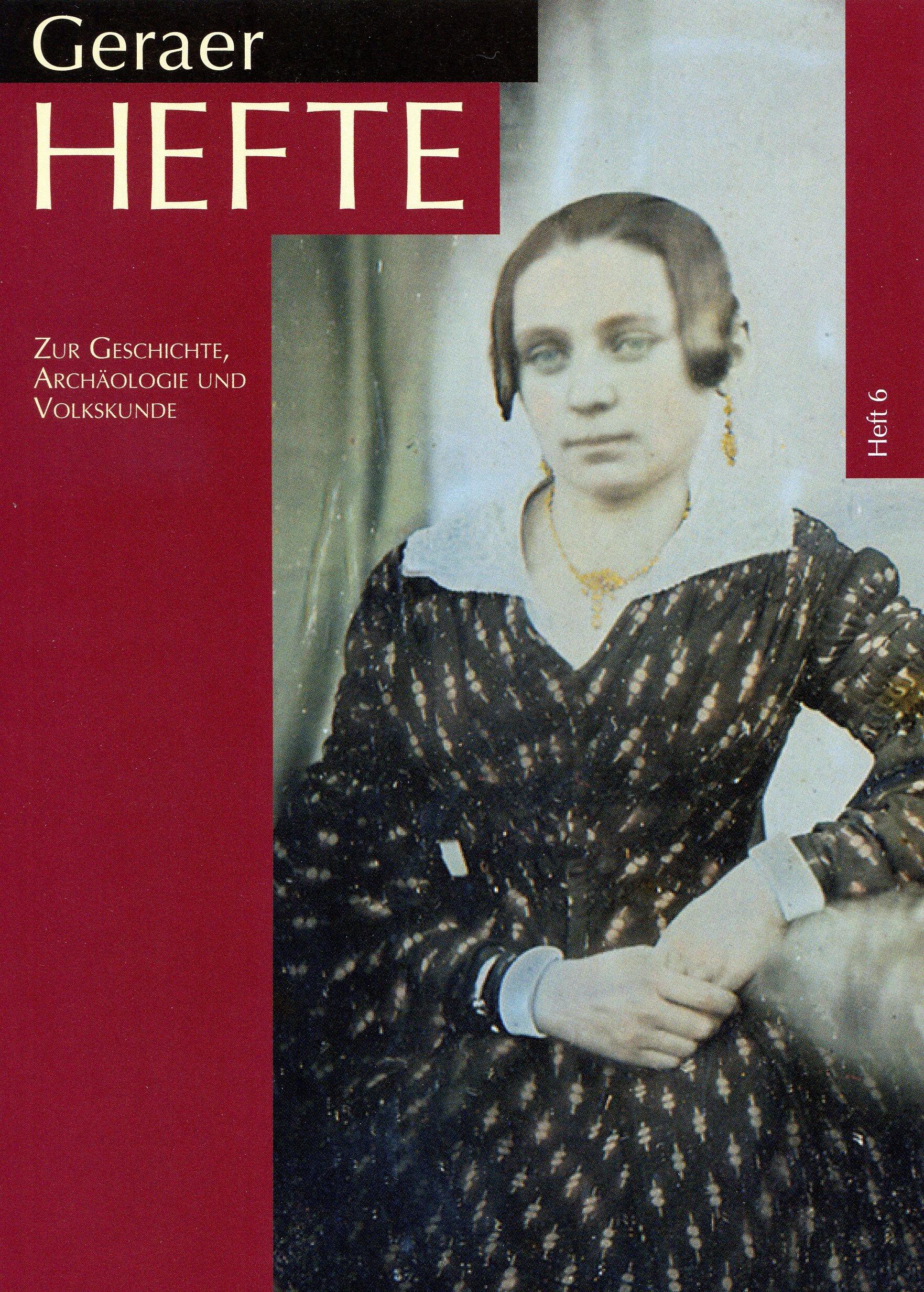 schwarzes, dunkelrotes Cover mit Abbildung von Pauline Remy, geb. Semmel (1822-1899), Ehefrau des Geraer Kaufmanns Theodor Remy, Daguerreotypie, um 1850. © Stadt Gera / Stadtmuseum