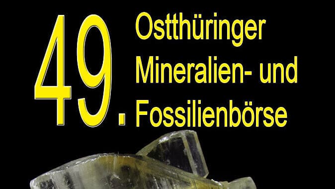 Ostthüringer Mineralien- und Fossilienbörse. © Geraer Mineralien- und Fossilienfreunde e. V.