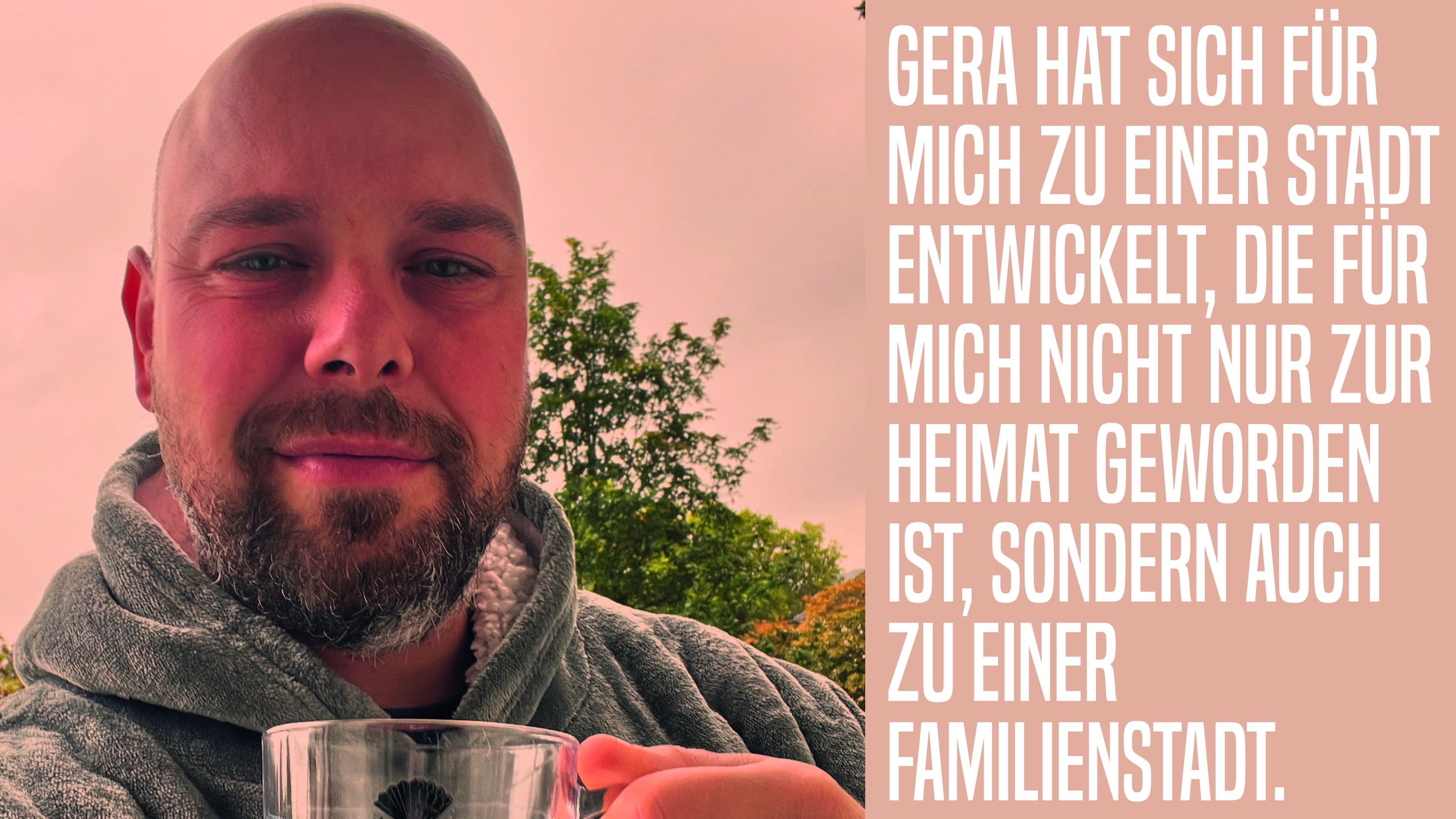 Daniel Reinhardt bei der Aktion Hauptsache Gera. © Stadt Gera