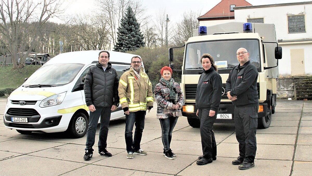 Die Geraer Delegation vor ihrer Abreise in die polnische Partnerstadt Skierniewice