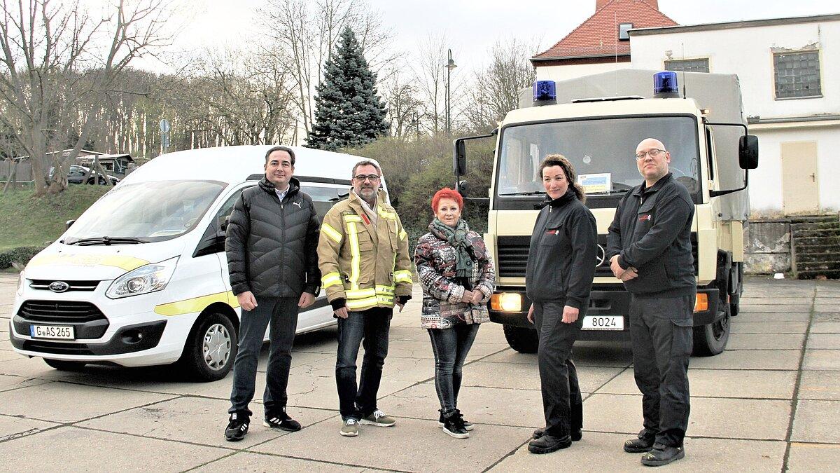 Die Geraer Delegation vor ihrer Abreise in die polnische Partnerstadt Skierniewice