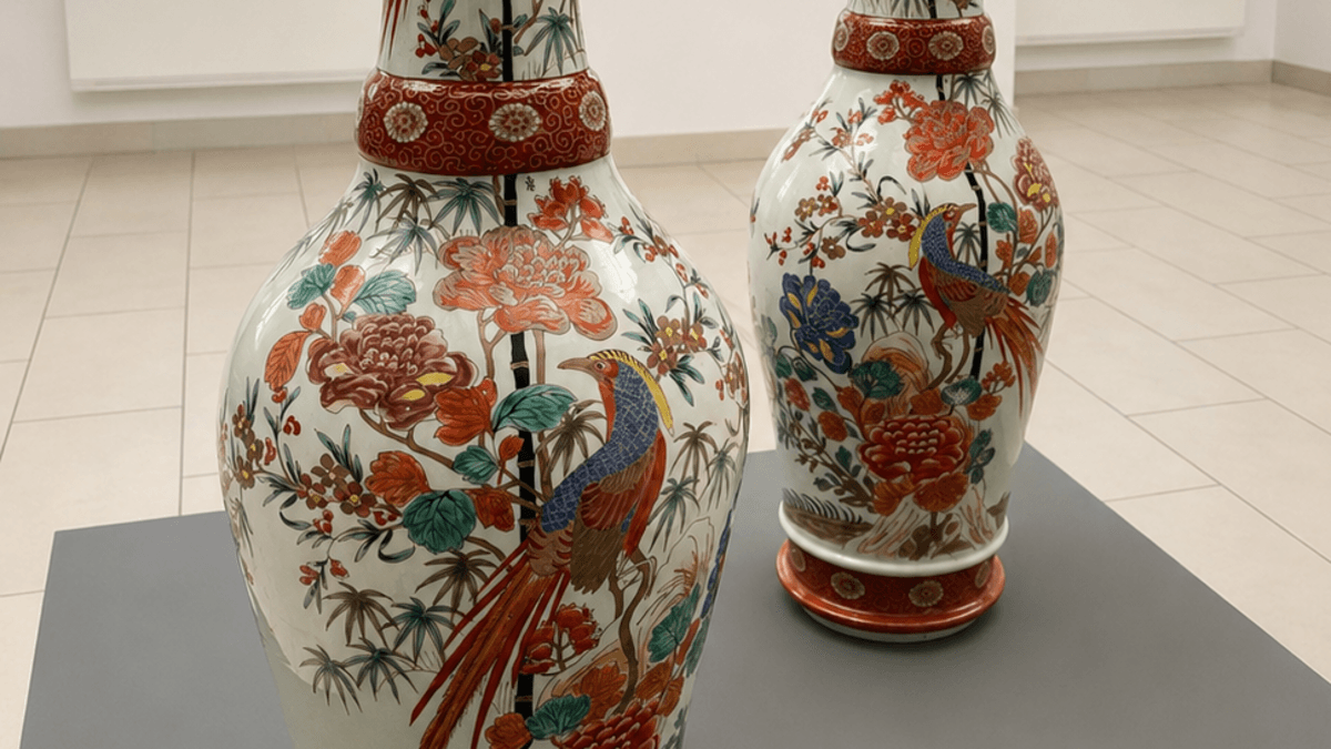 japanische Bodenvasen. © Stadt Gera / Stadtmuseum