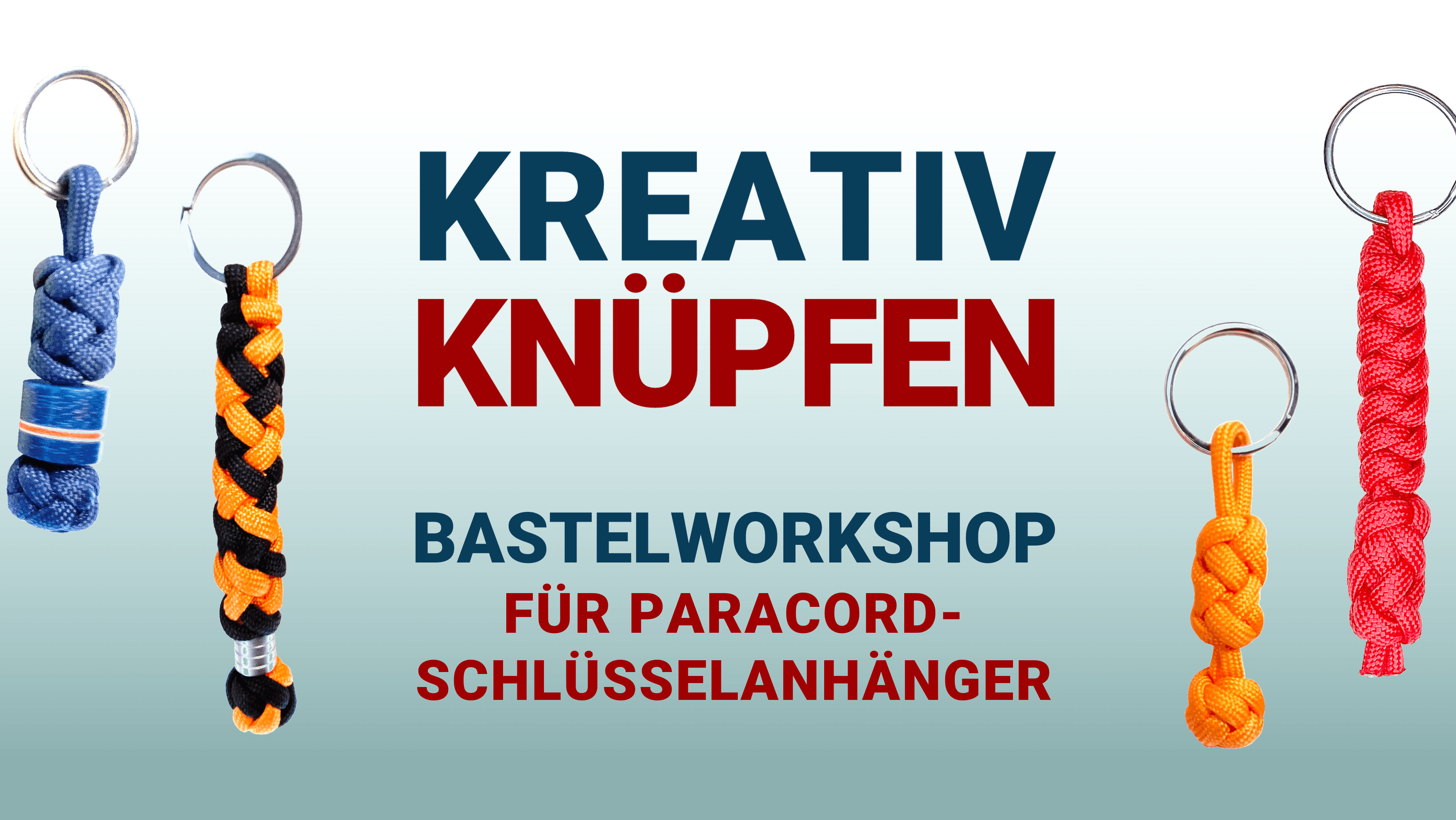 Workshop-Angebot: Kreativ Knüpfen mit Paracord. © Stadt- und Regionalbibliothek Gera