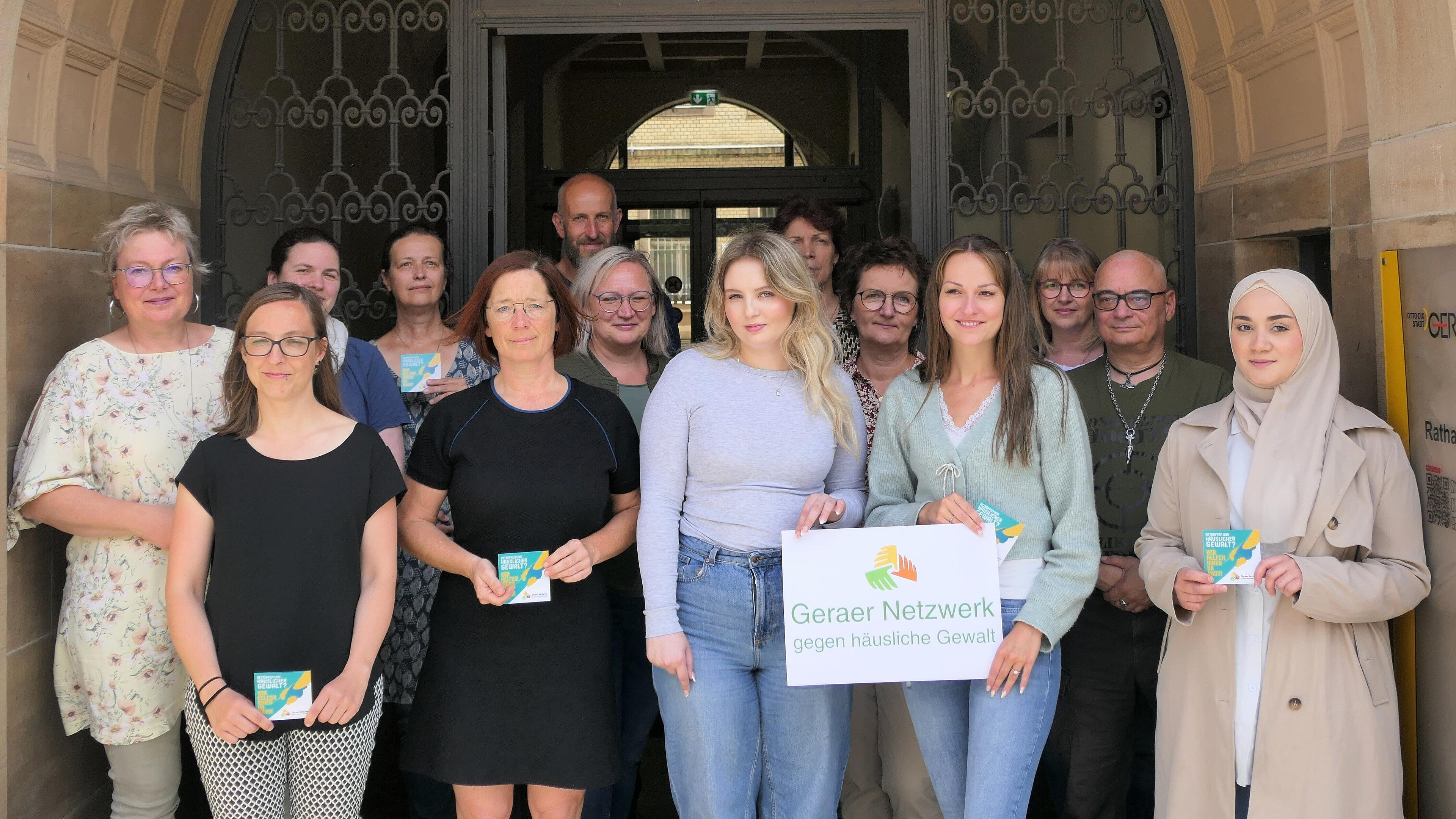 Geras Gleichstellungsbeauftragte und Geraer Netzwerk gegen häusliche Gewalt. © Stadt Gera