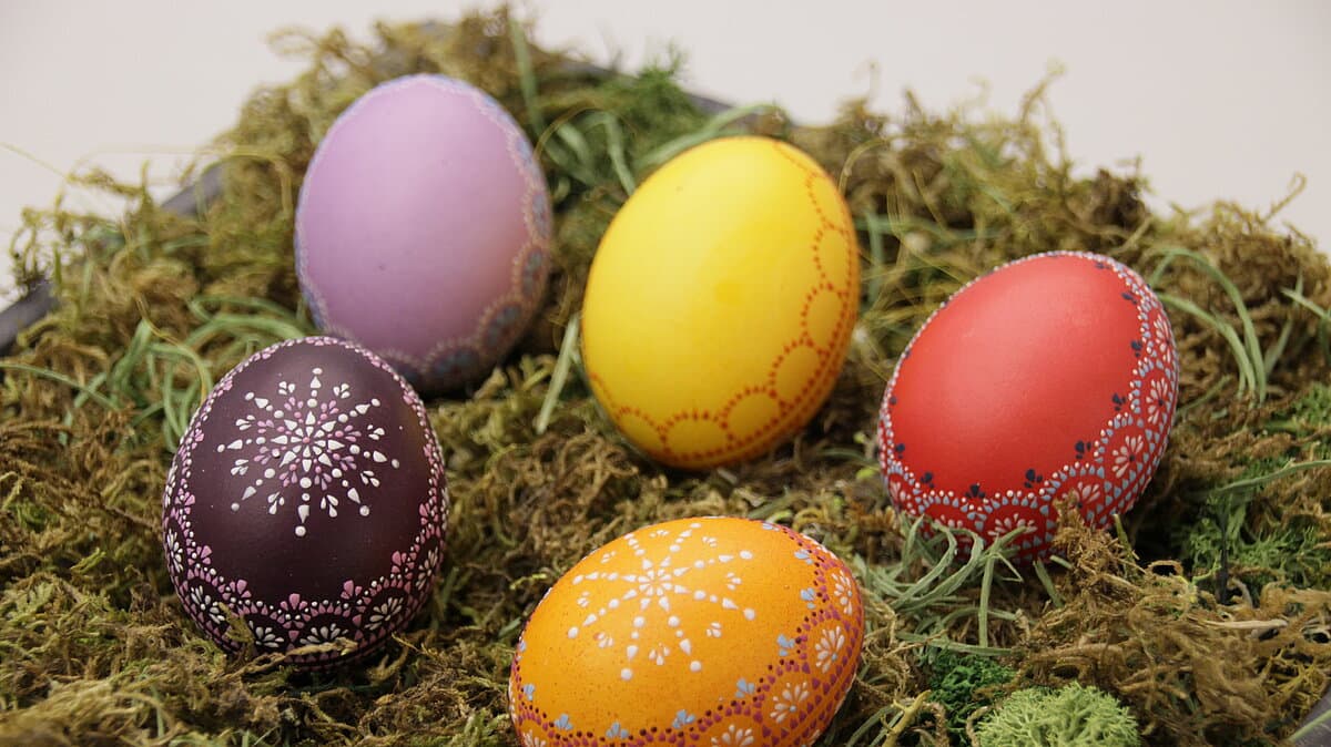 Sorbische Ostereier von Luise Jäger. © Jana Müller