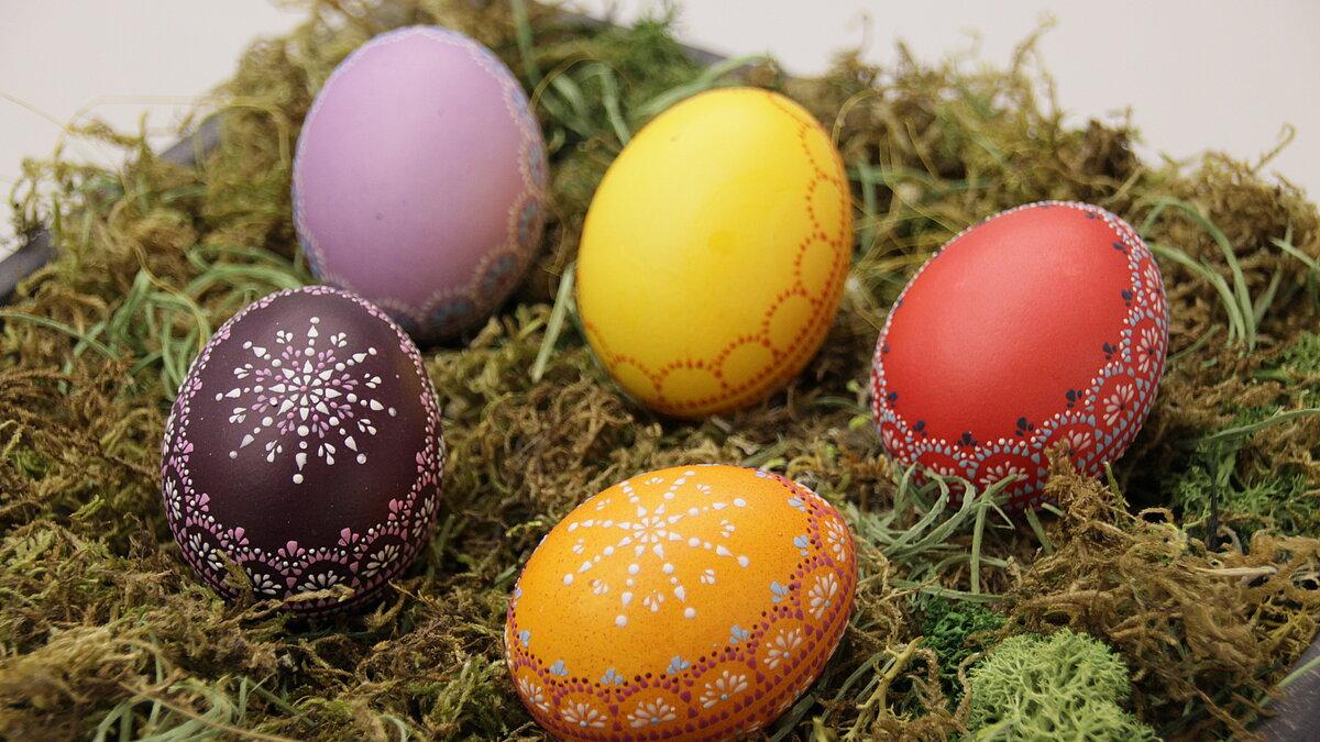 Sorbische Ostereier von Luise Jäger. © Jana Müller