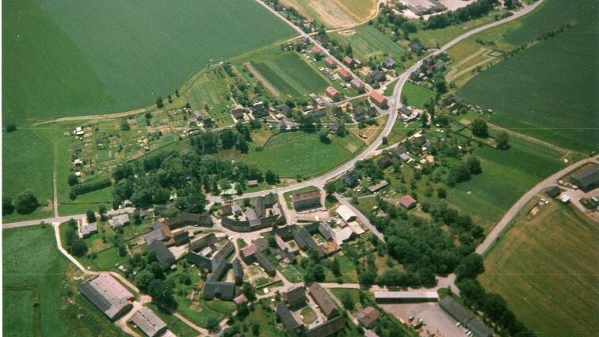 Cretzschwitz aus der Luft gesehen. © S. Mosch