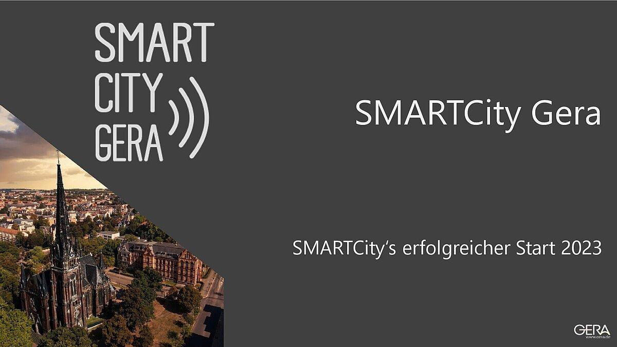 Plakat von Smart City Gera und seinem erfolgreichen Start