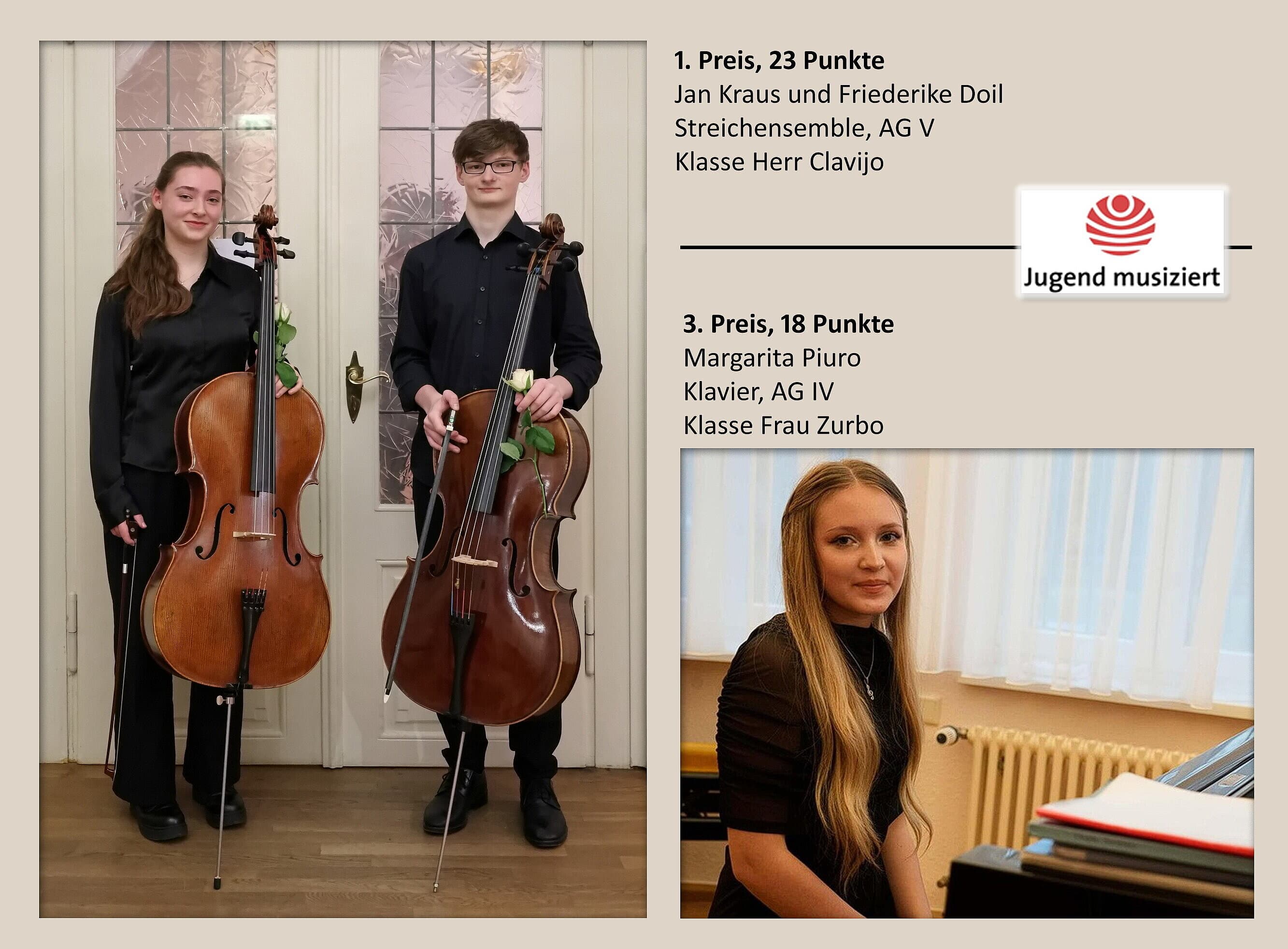 Ergebnisse_JuMu_Landeswettbewerb_2026. © Stadt Gera / Musikschule