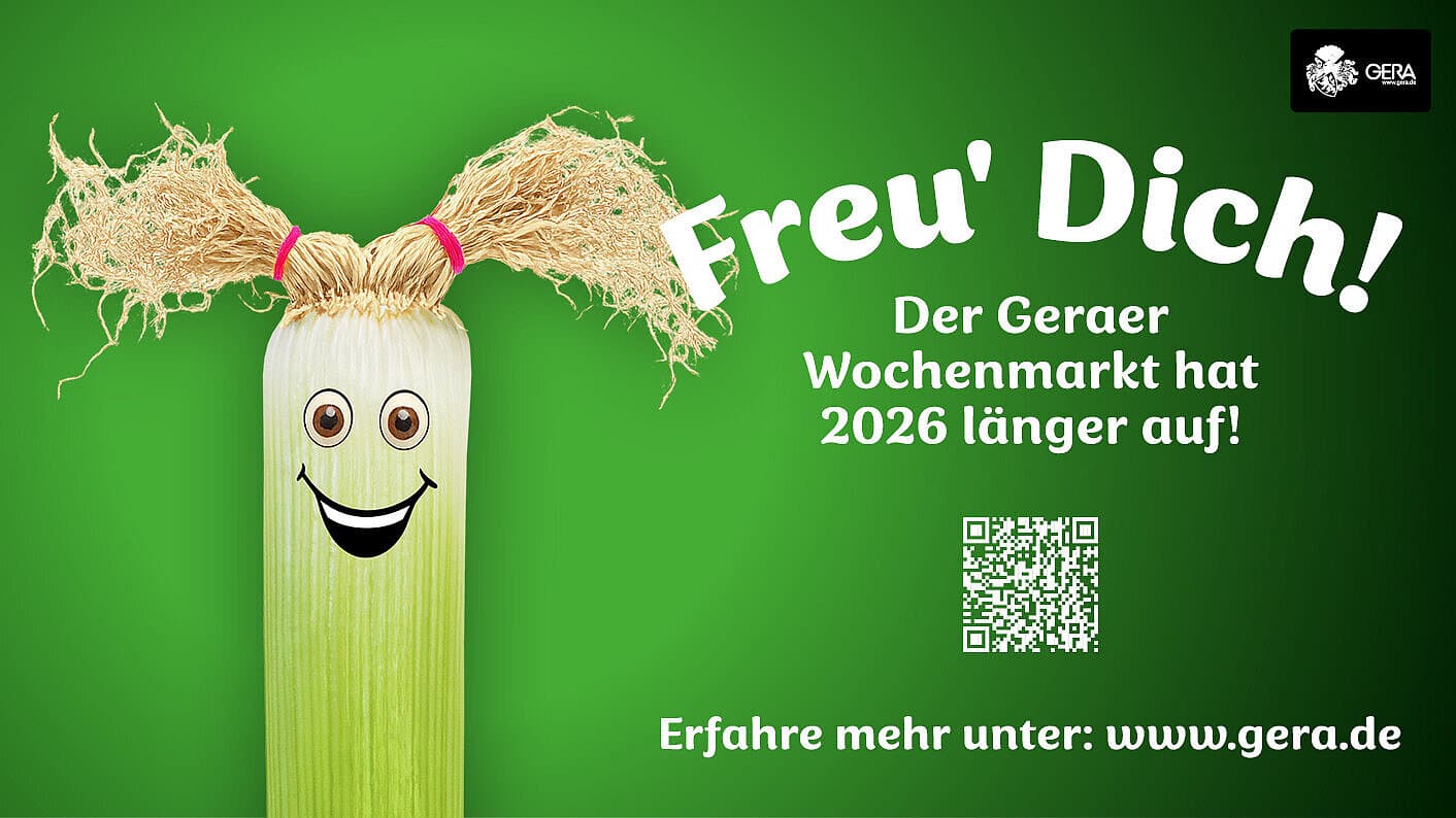 Wochenmarkt. © Stadt Gera