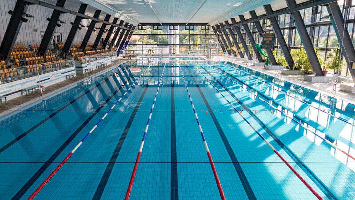 Schwimmbecken im Sportbad . © Stadt Gera