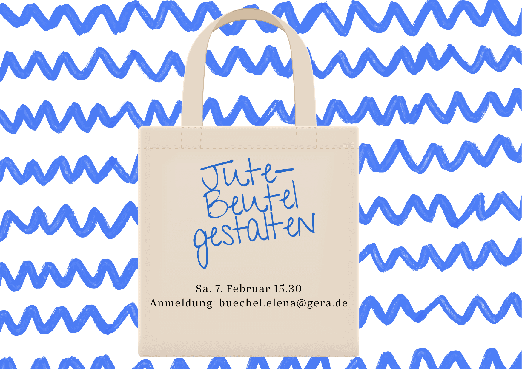 Veranstaltungsbanner Jutebeutel gestalten. © MusAK