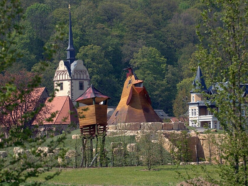 Huhn im Hofwiesenpark. © Stadt Gera