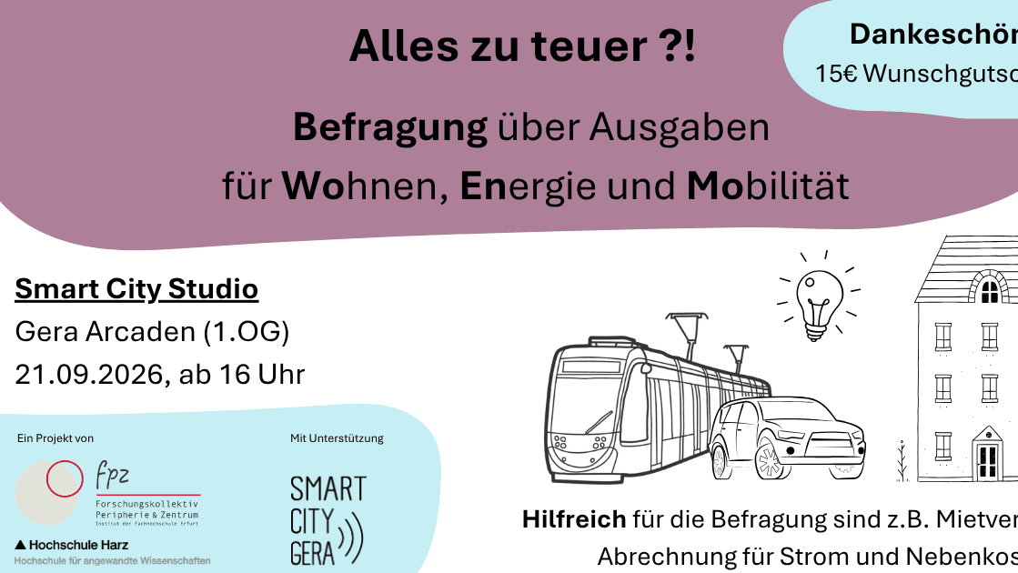 Information zu Veranstaltung. © Forschungskollektiv Peripherie und Zentrum (FPZ) der FH Erfurt